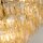 Pendelleuchte Glas Messing Antik Champagner E14 Ø70 cm