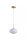 LED Pendelleuchte 3000K Glas Metall Gold Ø25 cm klar