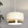 Lampenschirm Stoff Weiß Champagner E14 E27 Ø35 cm Loft