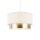 Lampenschirm Stoff Weiß Champagner E14 E27 Ø35 cm Loft
