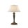 Tischleuchte Aluminium Stoff Bronze Antik E27 H:53 cm