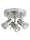 Deckenspot drehbar Metall Chrom GU10 IP44 H:13 cm Retro