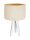 Lampe de table AYLMER Cr&egrave;me Or R&eacute;tro Tr&eacute;pied 46cm