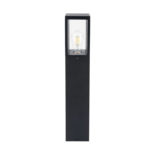 Pollerleuchte Schwarz Garten E27 IP44 H:45 cm modern
