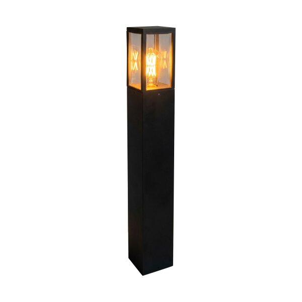 Wegeleuchte Schwarz E27 IP44 B:10 cm Garten modern