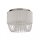 Deckenlampe Glas Metall Chrom G9 Ø30 cm Acrylperlen