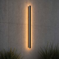 LED Au&szlig;enwandleuchte Sensor 2700-4000K Sandschwarz...