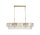 Pendelleuchte Glas Metall Gold E14 L:98 cm 8-flammig