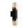Außenwandlampe Glas Schwarz Bernstein E27 IP44 Up Down