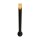 Sockelleuchte Glas Schwarz Bernstein E27 IP44 H:90 cm