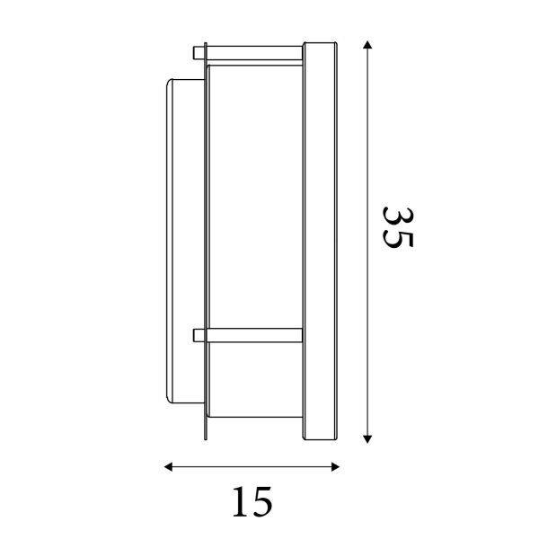 Deckenlampe Glas Metall Schwarz E27 IP44 Ø35 cm klar