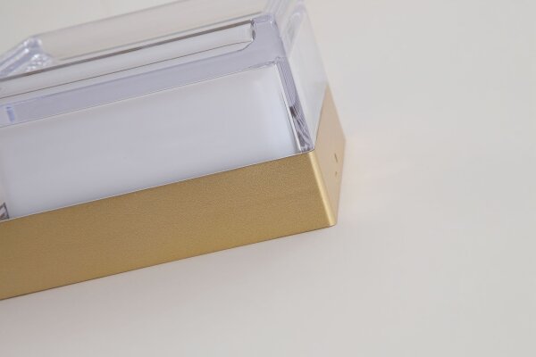LED Deckenlampe CCT 2300-4000K Metall Gold IP65 L:13 cm