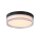 LED Deckenleuchte 2300-4000K Metall Schwarz IP65 Ø23 cm