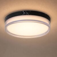 LED Deckenleuchte 2300-4000K Metall Schwarz IP65...