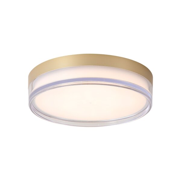 LED Deckenlampe CCT 2300-4000K Metall Gold IP65 Ø30 cm