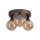 LED Deckenlampe 2700-4000K Glas Bronze Bernstein Ø40 cm
