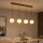 Hängelampe Glas Metall Bronze-Braun Weiß E27 L:120 cm