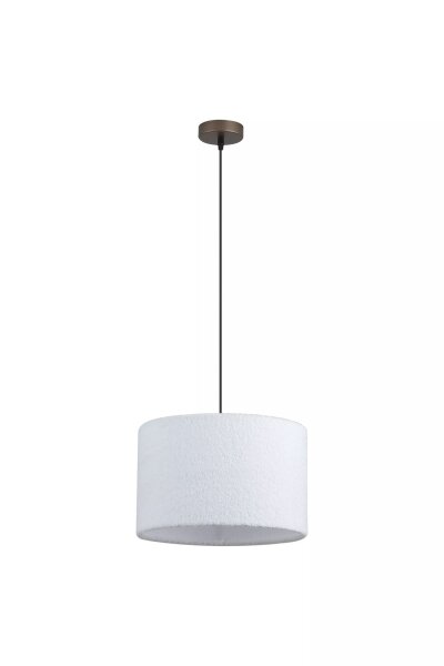 Pendelleuchte Kaschmir Bronze-Braun Weiß E27 Ø35 cm