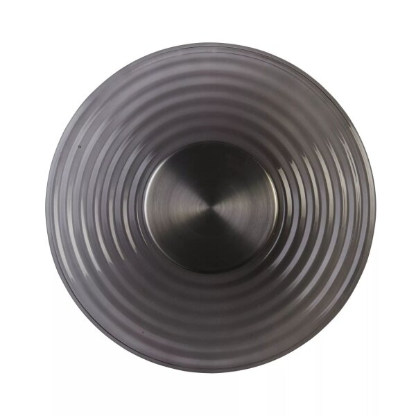 LED Wandleuchte 3000K Glas Metall Nickel Grau B:30 cm