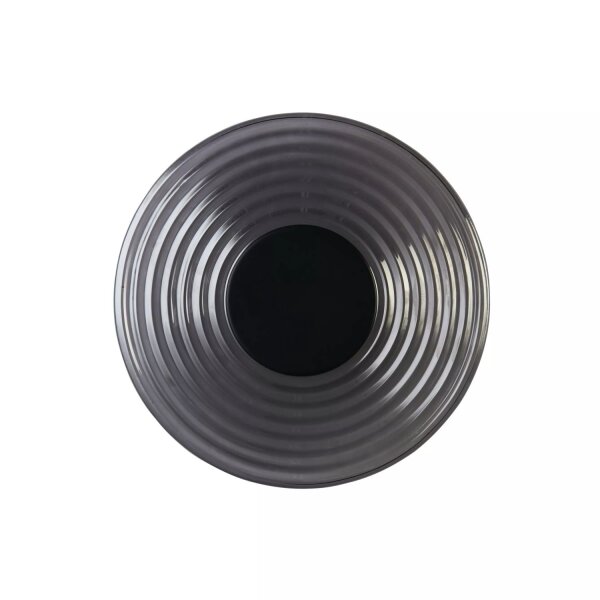 LED Wandlampe 3000K Metall Rauchglas Schwarz H:30 cm