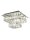 LED Deckenlampe 4000K Aluminium Glas Chrom H:22,5 cm