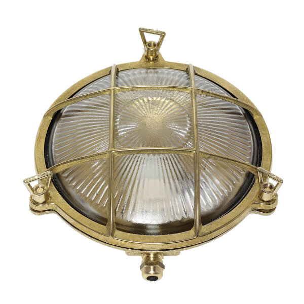 Applique extérieure Ronde Terrasse Maison Laiton Maritim