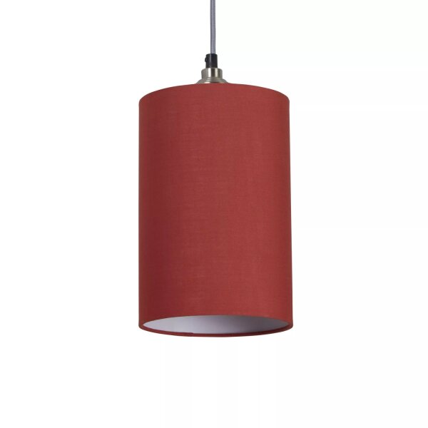 Lampenschirm Baumwolle Terrakotta E14 E27 H:24 cm Loft