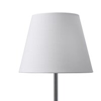 Lampenschirm Baumwolle Wei&szlig; E14 E27 H:16 cm Loft