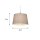 Lampenschirm Baumwolle Hellgrau E14 E27 Ø30 cm Loft