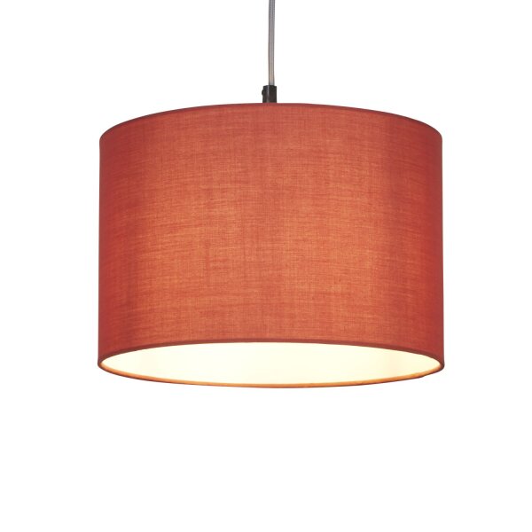 Lampenschirm Baumwolle Terrakotta E14 E27 Ø30 cm Loft