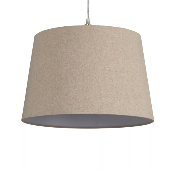 Lampenschirm Leinen Baumwolle Natur E14 E27 Ø40 cm Loft