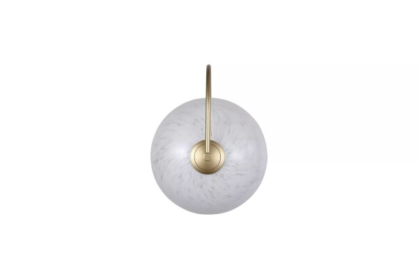 LED Wandleuchte 3000K Glas Metall Gold H:32 cm Konfetti