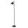 LED Stehlampe flexibel 3000K Aluminium Schwarz H:146 cm