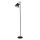 LED Stehlampe flexibel 3000K Aluminium Schwarz H:146 cm