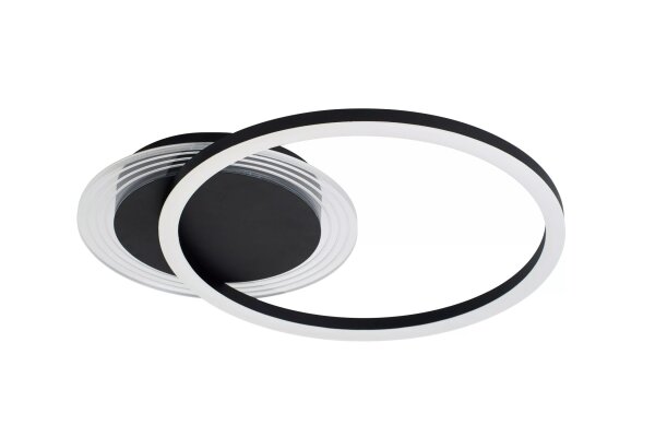 LED Deckenleuchte dimmbar 3000K Metall Schwarz L:40 cm