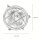 Applique murale extérieure nickel laiton véritable ronde Ø24cm IP64