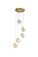 LED Pendelleuchte 3000K Metall Messing &Oslash;35 cm...