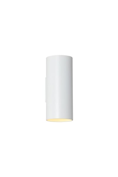 Wandlampe Aluminium Sandweiß GU10 H:15,4 cm Zylinder