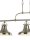 Pendelleuchte Metall Silber Weiß E27 L:96 cm Industrial