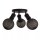 Deckenspot schwenkbar Metall Schwarz E27 Ø30 cm Retro