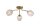Deckenleuchte Metall Klarglas Gold G9 Ø50 cm 3-flammig
