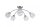 Deckenlampe Metall Klarglas Nickel G9 Ø60 cm 5-flammig