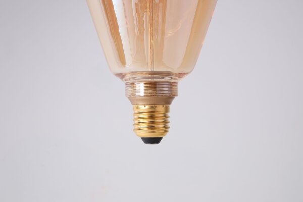 LED Leuchtmittel 1800K Glas Bernstein E27 H:15,2 cm