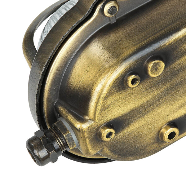 Lampe dextérieur antique mur laiton véritable SKIATHOS