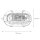 Lampe dextérieur antique mur laiton véritable SKIATHOS