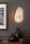 LED Wandlampe indirekt 3000K Glas Metall Messing H:32cm