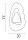 LED Wandlampe indirekt 3000K Glas Metall Messing H:32cm