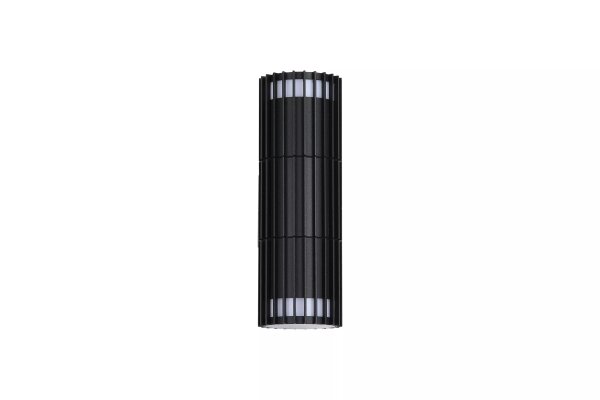 Außenwandleuchte Aluminium Schwarz GU10 IP44 T:9,9 cm