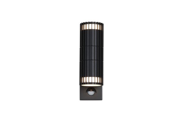 Außenwandleuchte Aluminium Schwarz GU10 IP44 T:11,3 cm