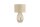 Tischlampe Glas Stoffschirm Champagner E27 H:40 cm